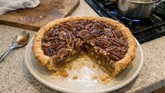 香ばしピーカン×メープルの王道ピーカンパイ—サクッと生地で切り分けやすく