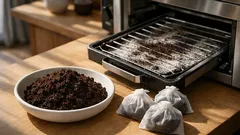 コーヒーかすの再利用術 消臭と魚焼きグリル掃除に役立つ簡単アイデア
