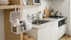 狭い部屋が片づく吊るす収納のコツを無印良品の薄型ケースで実践