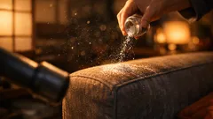 洗えない布ソファの掃除は重曹で変わる、掃除機前にまくだけの簡単リセット術