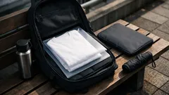 リュックのTシャツがしわしわに？ クリアファイル2枚で防ぐ簡単収納術