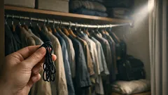 結束バンドでクローゼットが増える 省スペースに効くハンガー連結収納術