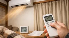 冬のエアコン暖房で電気代を下げるコツは「風量自動」と「風向き下向き」だった